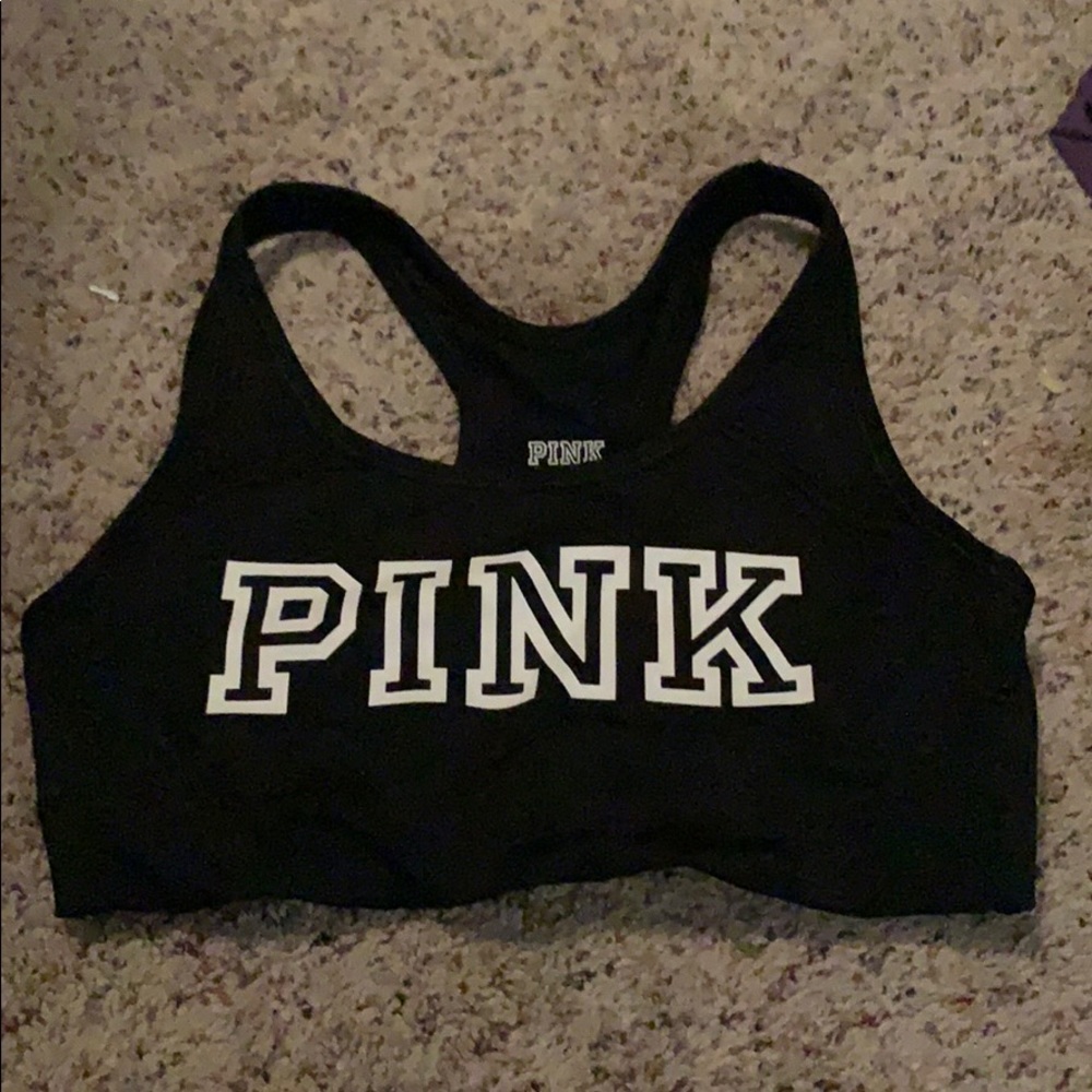 pink sports bra